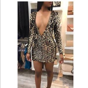Bronze Sequin Dress